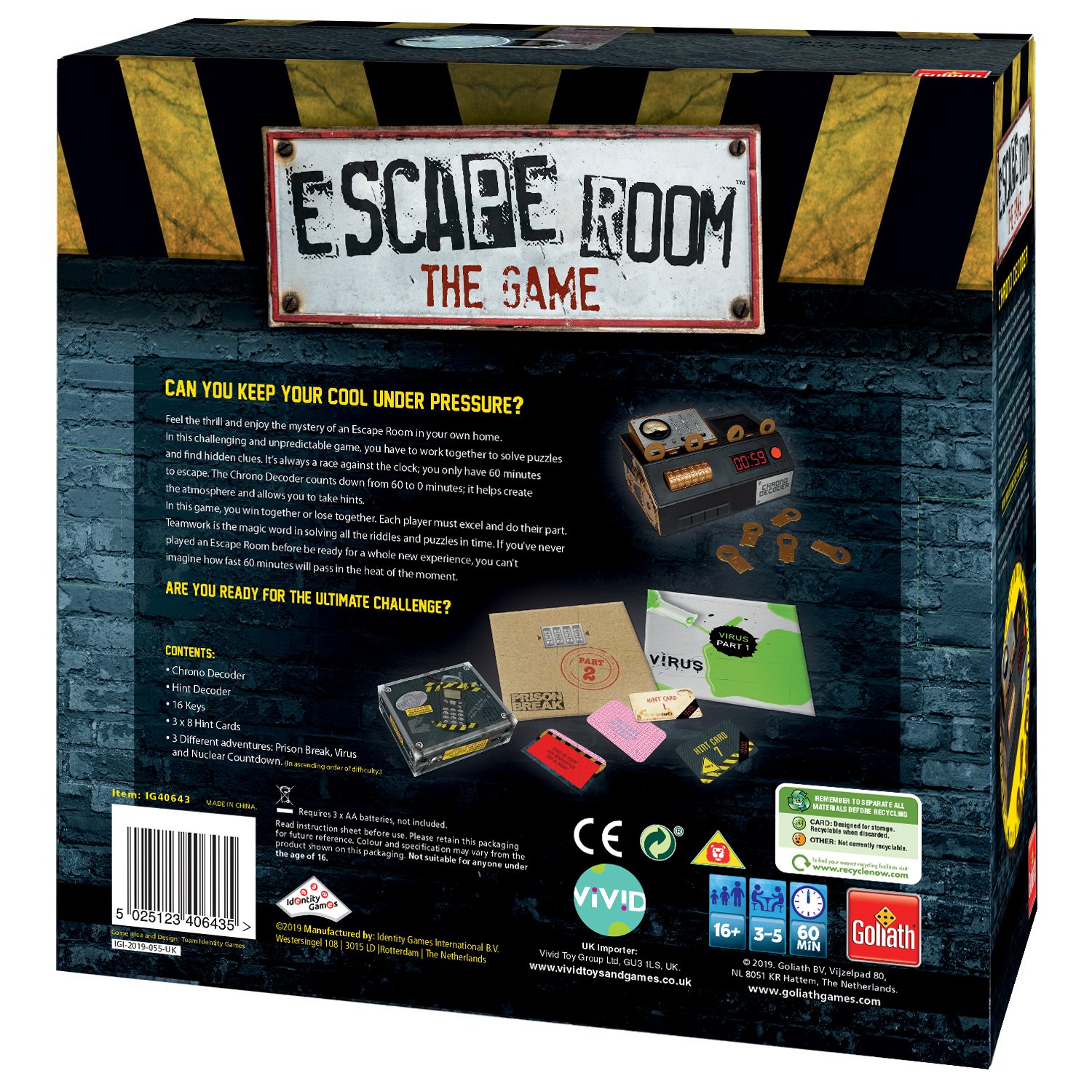 Goliath Games Escape Room Game Review