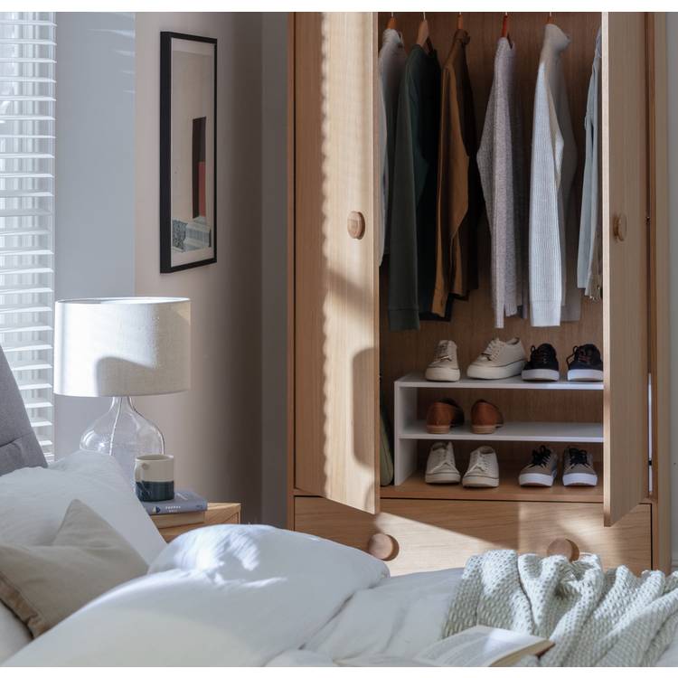 Argos Home 2 Shelf Internal Wardrobe Shoe Rack - White 0