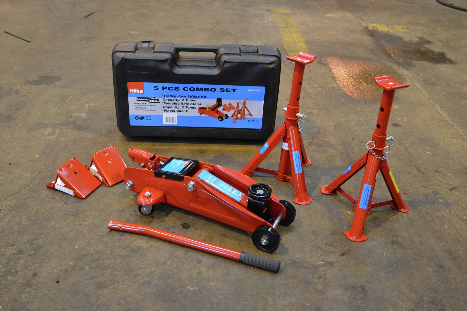 Hilka 2 Tonne Trolley Jack & Axle Stands Reviews Updated June 2023