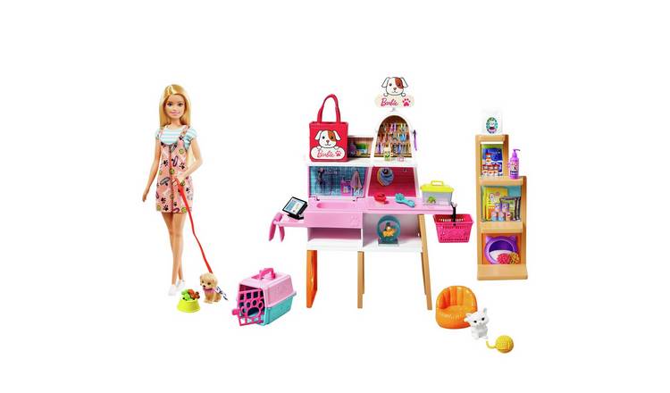 Buy Barbie Doll and Pet Boutique Playset With 4 Pets | Dolls | Argos