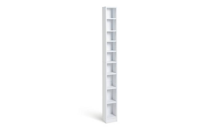 Buy Argos Home Maine Tall Cd And Dvd Storage Unit - White | Cd And Dvd  Storage | Argos