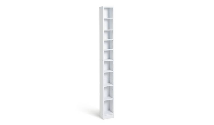 Argos Home Maine Tall CD and DVD Storage unit - White by Argos