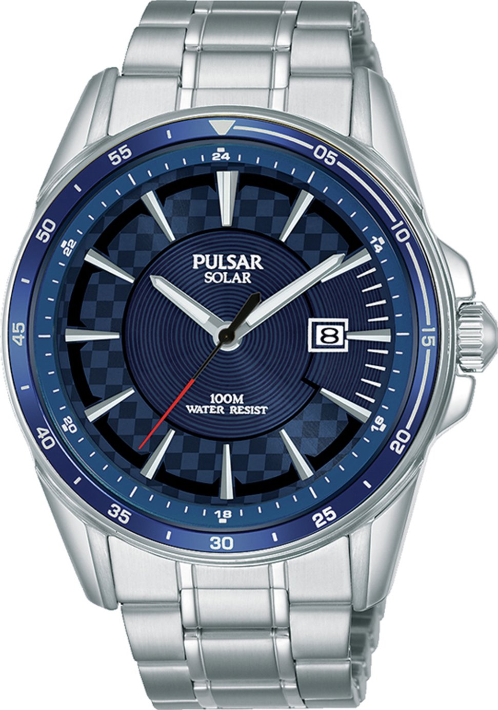 pulsar men's solar powered watch