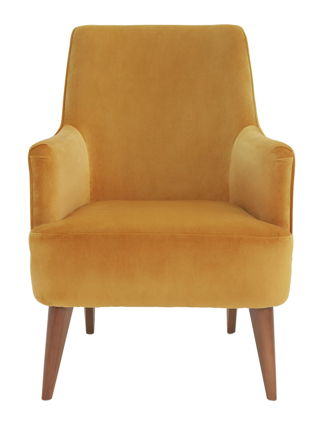 Argos Home Molly Velvet Accent Chair - Ochre