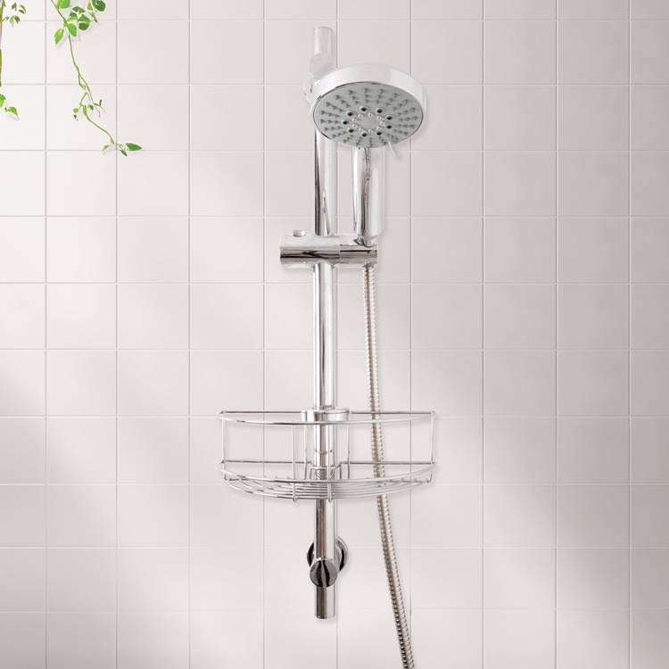Croydex Easy Fit Rail Riser Basket 0