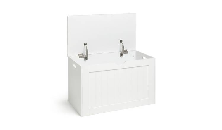 Buy Argos Home Shaker Blanket Box White Ottomans and storage