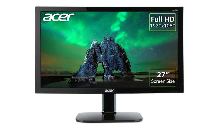 Buy Acer Ka 27 Inch 60hz Fhd Led Zeroframe Monitor Pc Monitors Argos