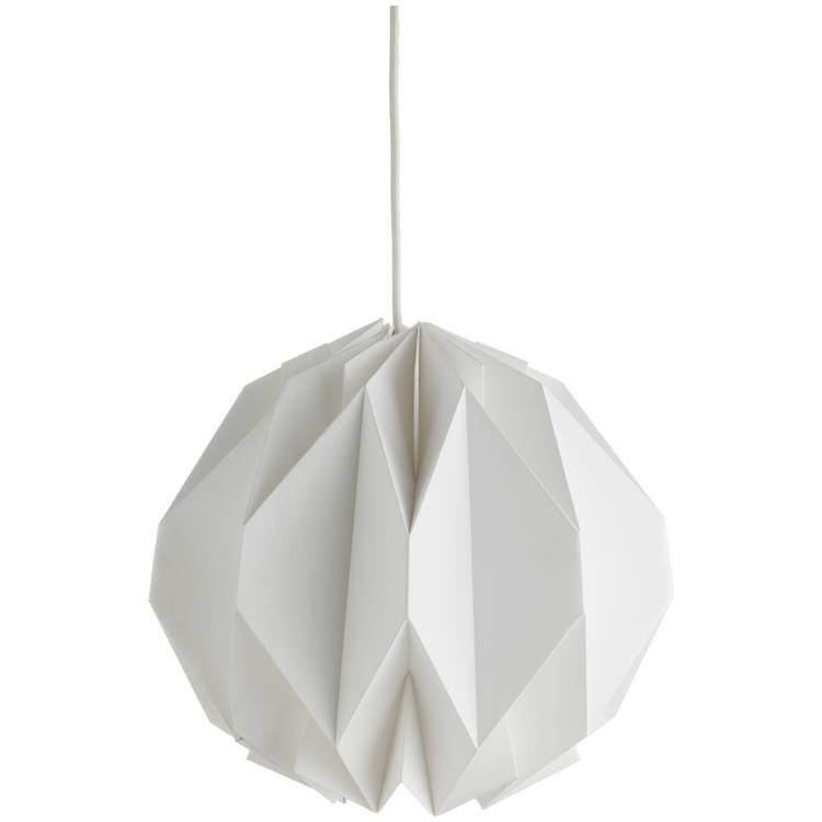 Habitat Origami White Paper Easy Fit Lampshade - 36cm 0