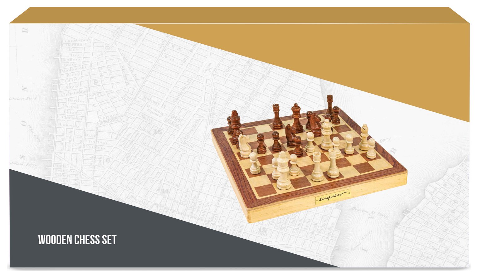 Garry Kasparov Wooden Chess Set