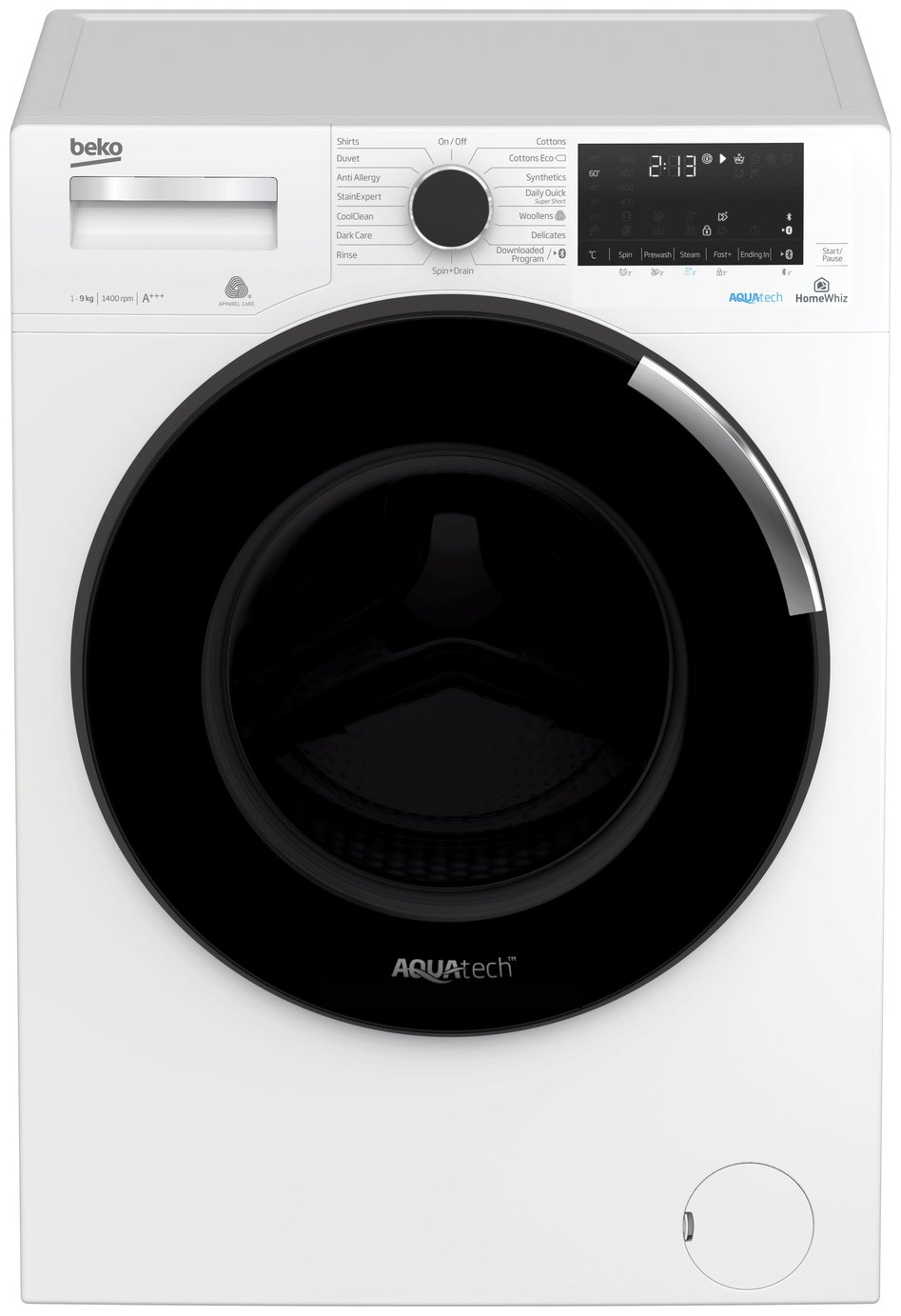 Beko Aqua WY940P44EW 9KG 1400 Spin Washing Machine - White