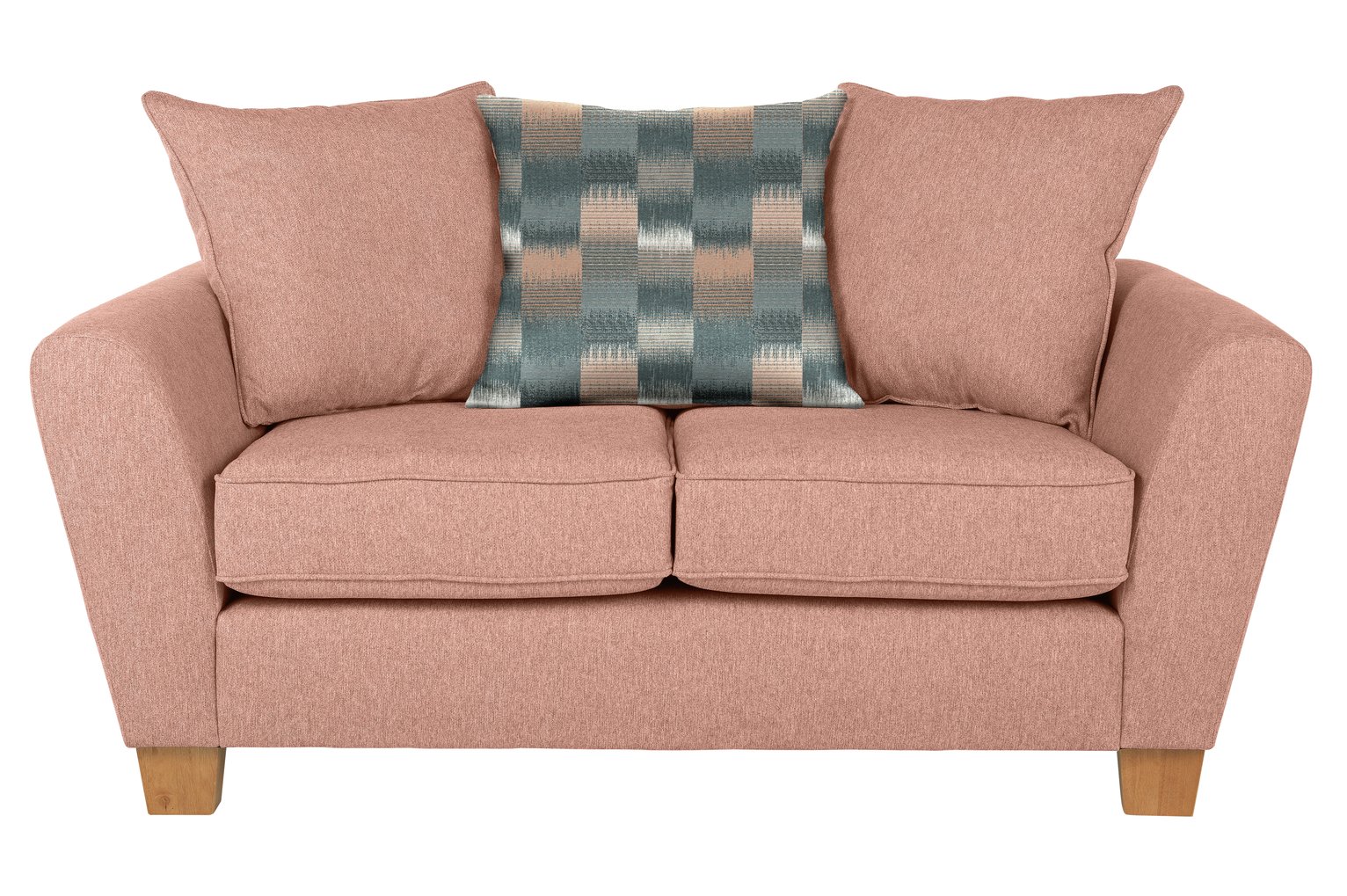 Argos Home Auria 2 Seater Fabric Sofa - Pink