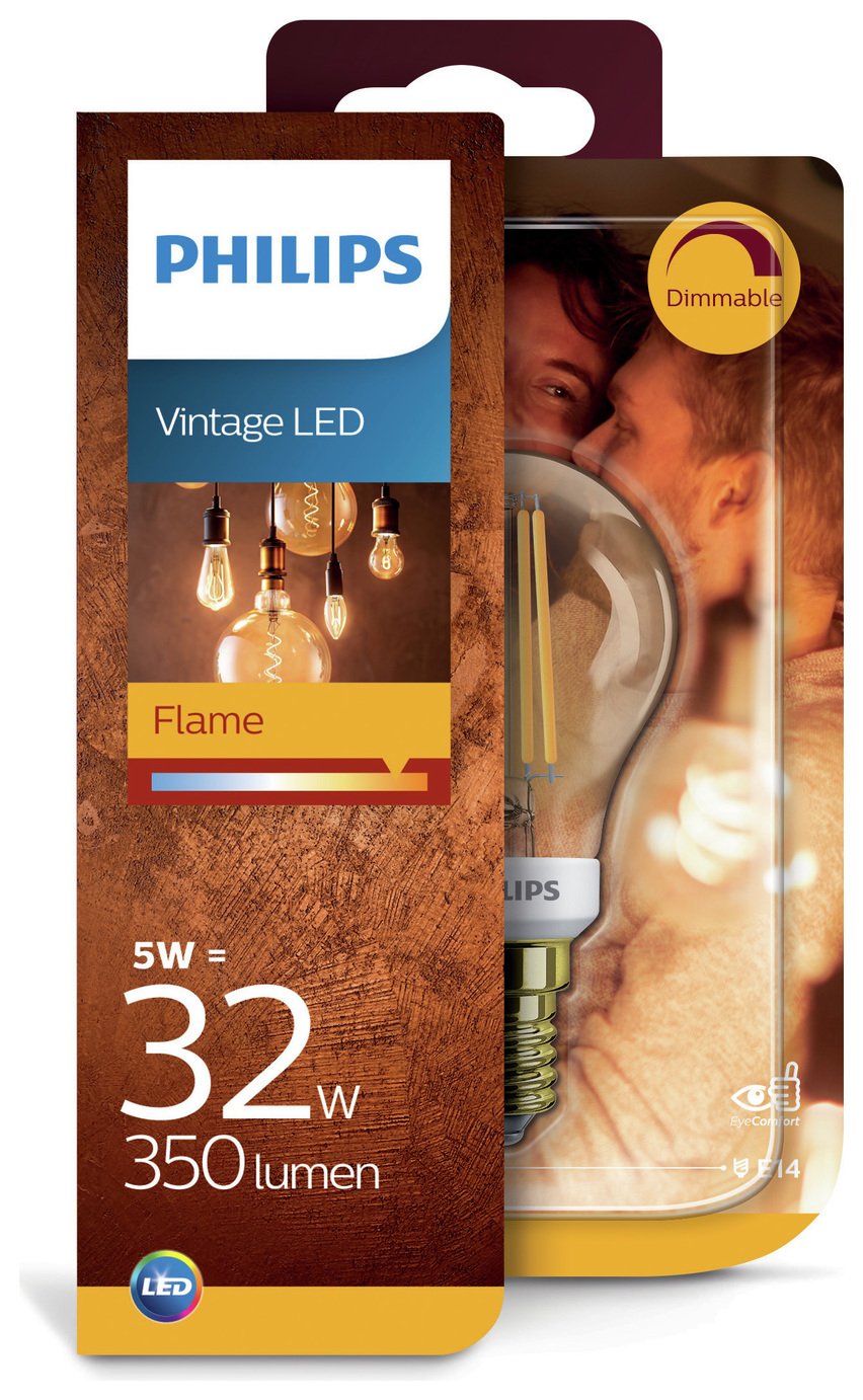 Philips LED Filament E14 5W (32W) Dimmable Light Bulb Review