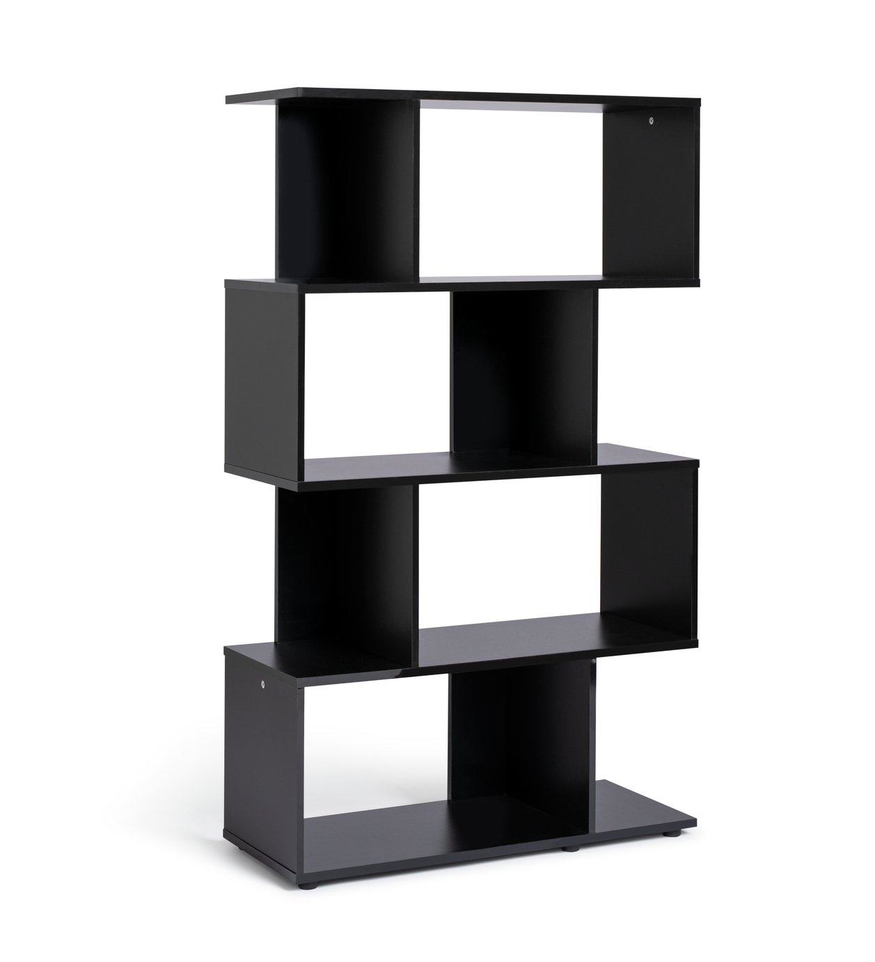 Habitat Hayward 5 Shelf Bookcase - Black Gloss