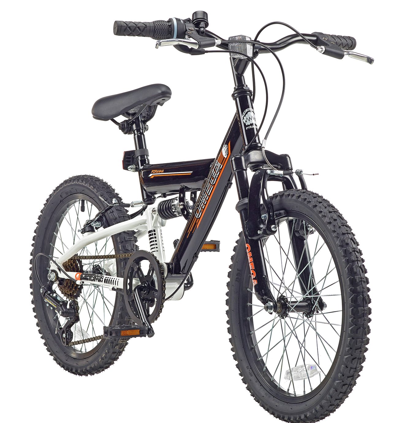 Piranha 18 Inch Omega Dual Suspension Kid s Mountain Bike 9334461 Argos Price Tracker pricehistory