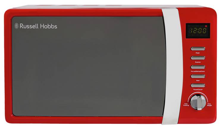 Russell Hobbs 700W Standard Microwave RHMD712 - Red