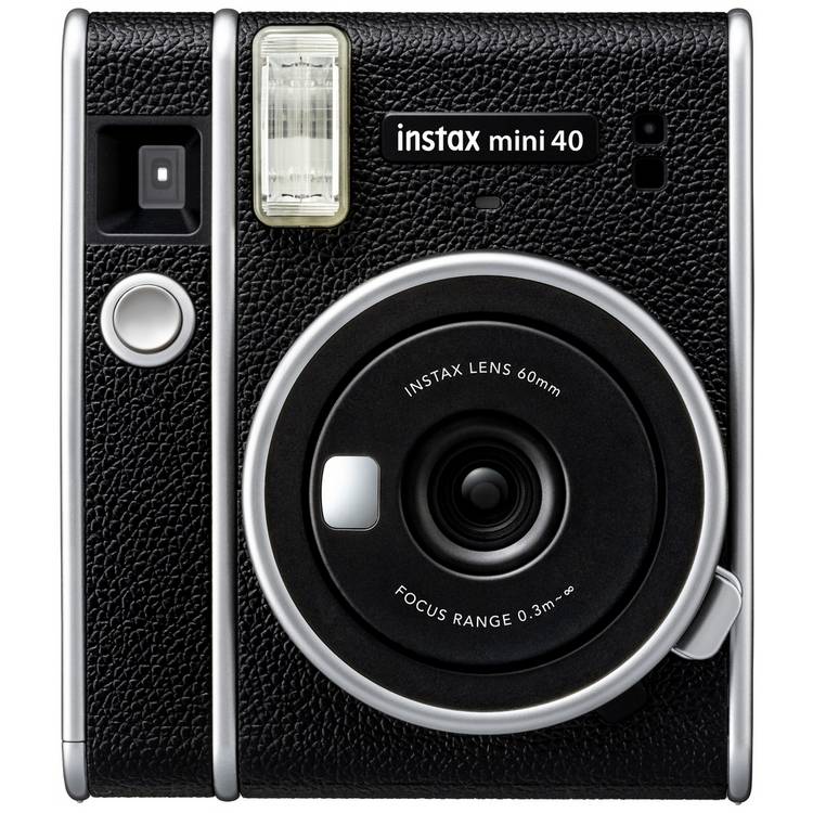 instax Mini 40 Instant Camera - Black and Silver 0