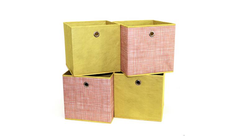 Habitat Set of 4 Square Plus Boxes - Orange & Yellow