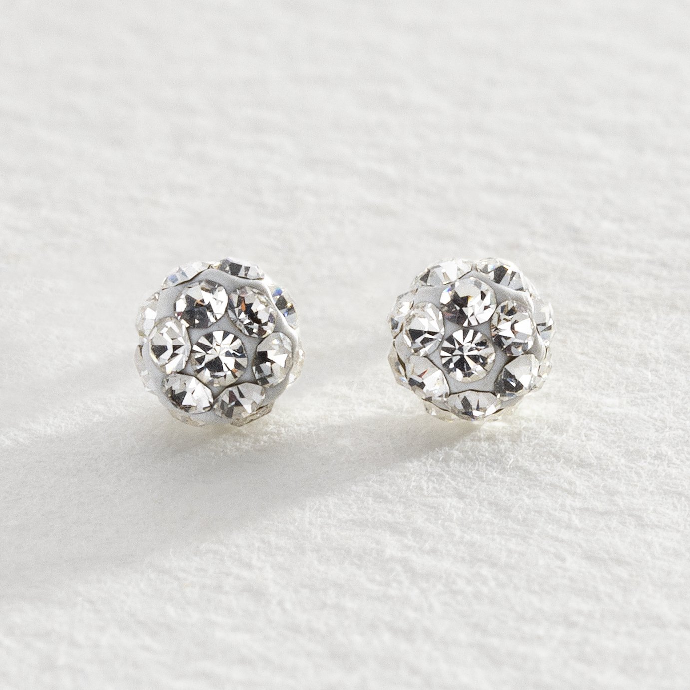 Revere Sterling Silver Round Crystal Ball Stud Earrings Review