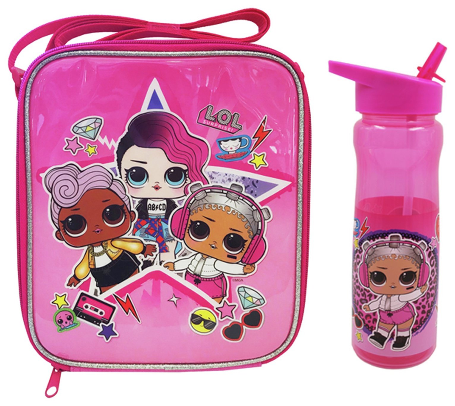 LOL Surprise Pink Rock Lunch Bag & Bottle Review