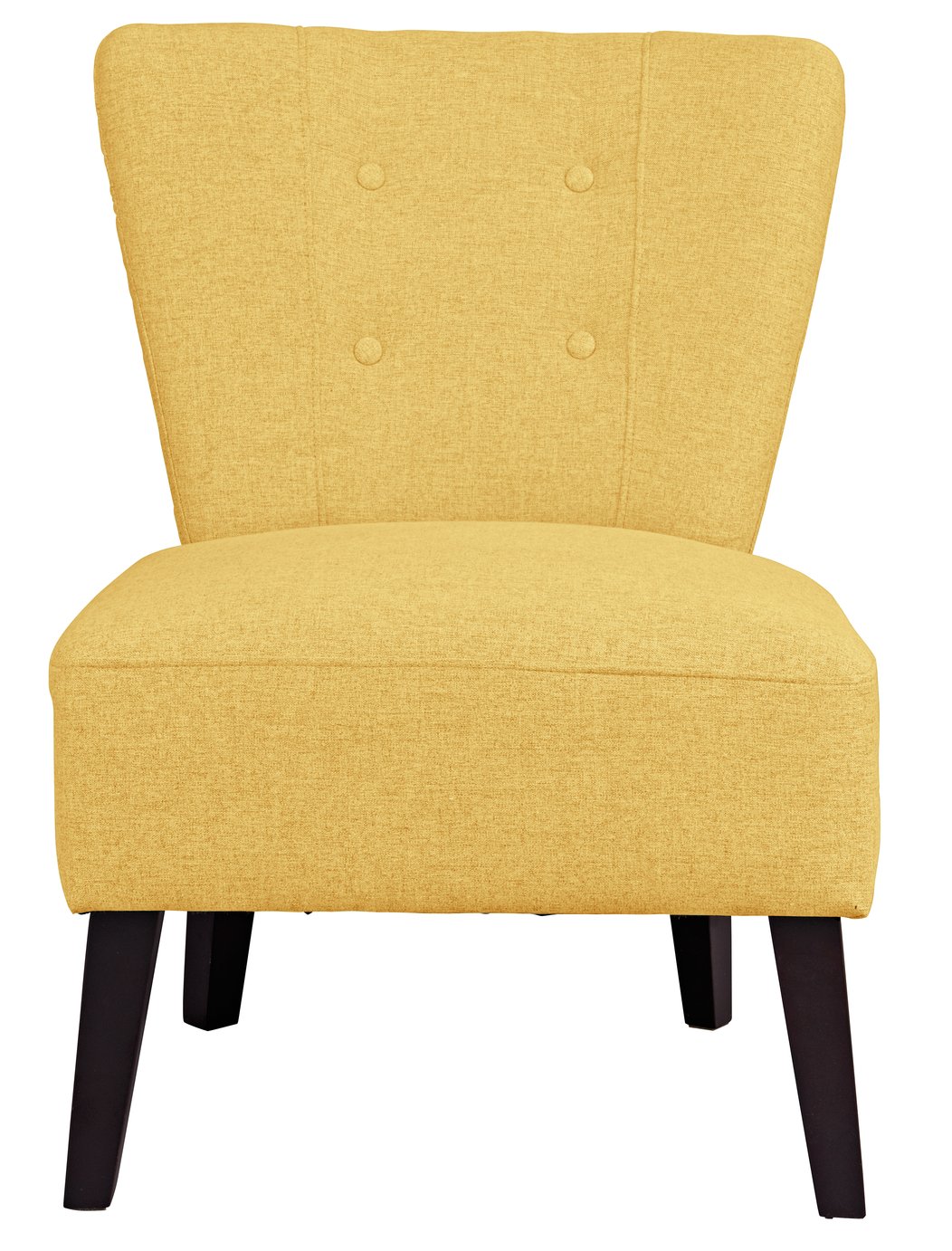 Habitat Delilah Fabric Cocktail Chair - Yellow