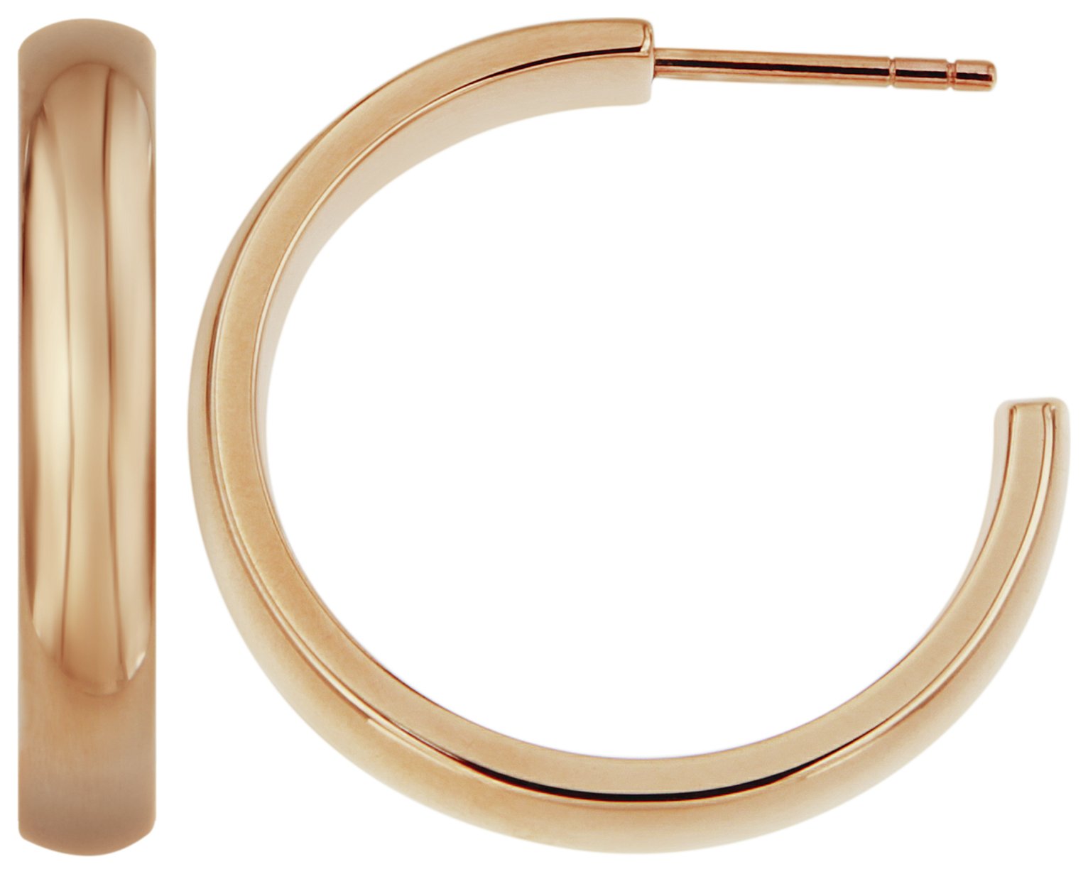 Inara Rose Gold Plated Ceramic Hoop Stud Earrings Review