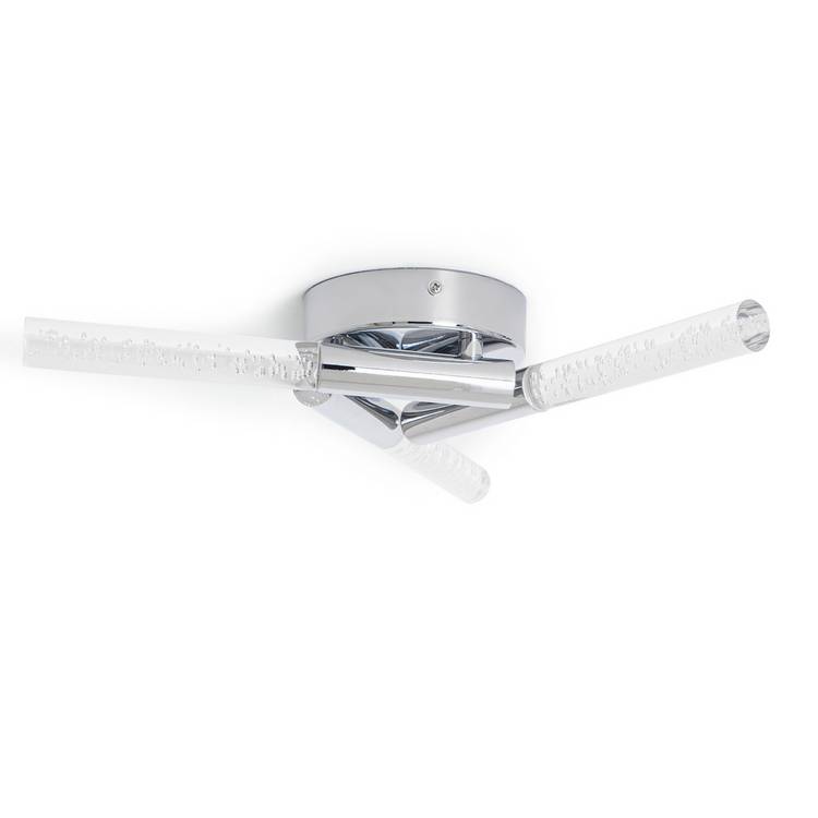Argos Home Bubble 3 Light Flush to Ceiling Light - Chrome 0