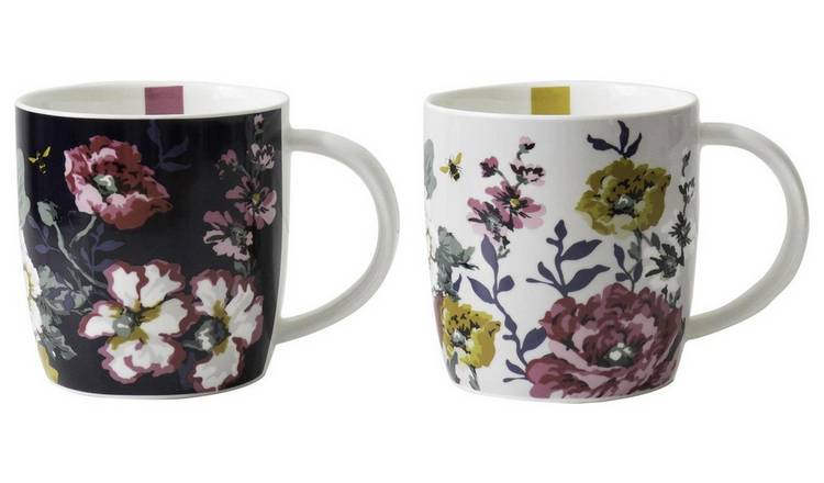Joules Cambridge Floral Mug Gift Box Set Of 2