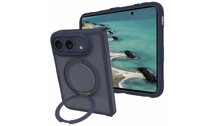 dbramante1928 Grenen iPhone Duo Kickstand Phone Case with MagSafe - Dark Blue