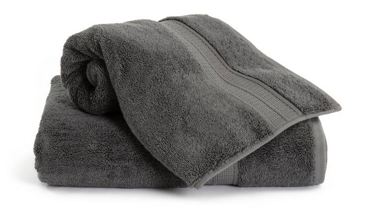 Charcoal gray hand online towels