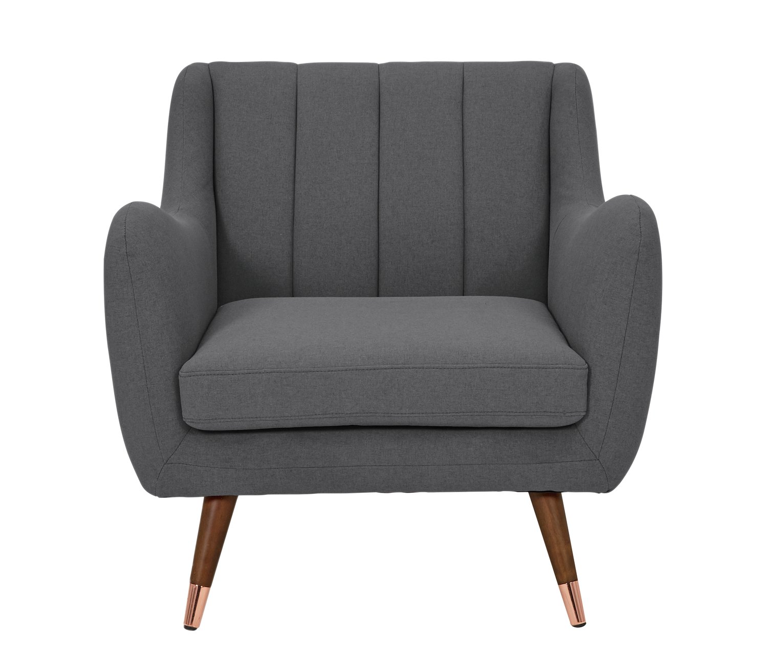 Argos Home Leila Fabric Armchair - Charcoal