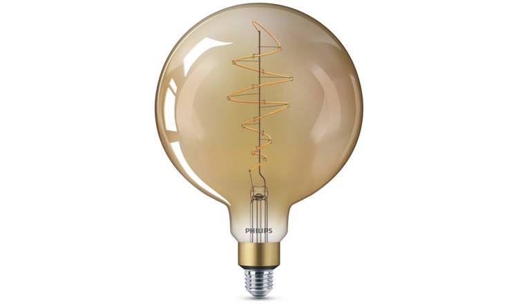 Philips LED Filament E27 6.5W (40W) Dim Giant Bulb - Gold