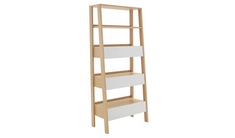 Buy Argos Home Essel 5 Shelf Leaning Bookcase Two Tone