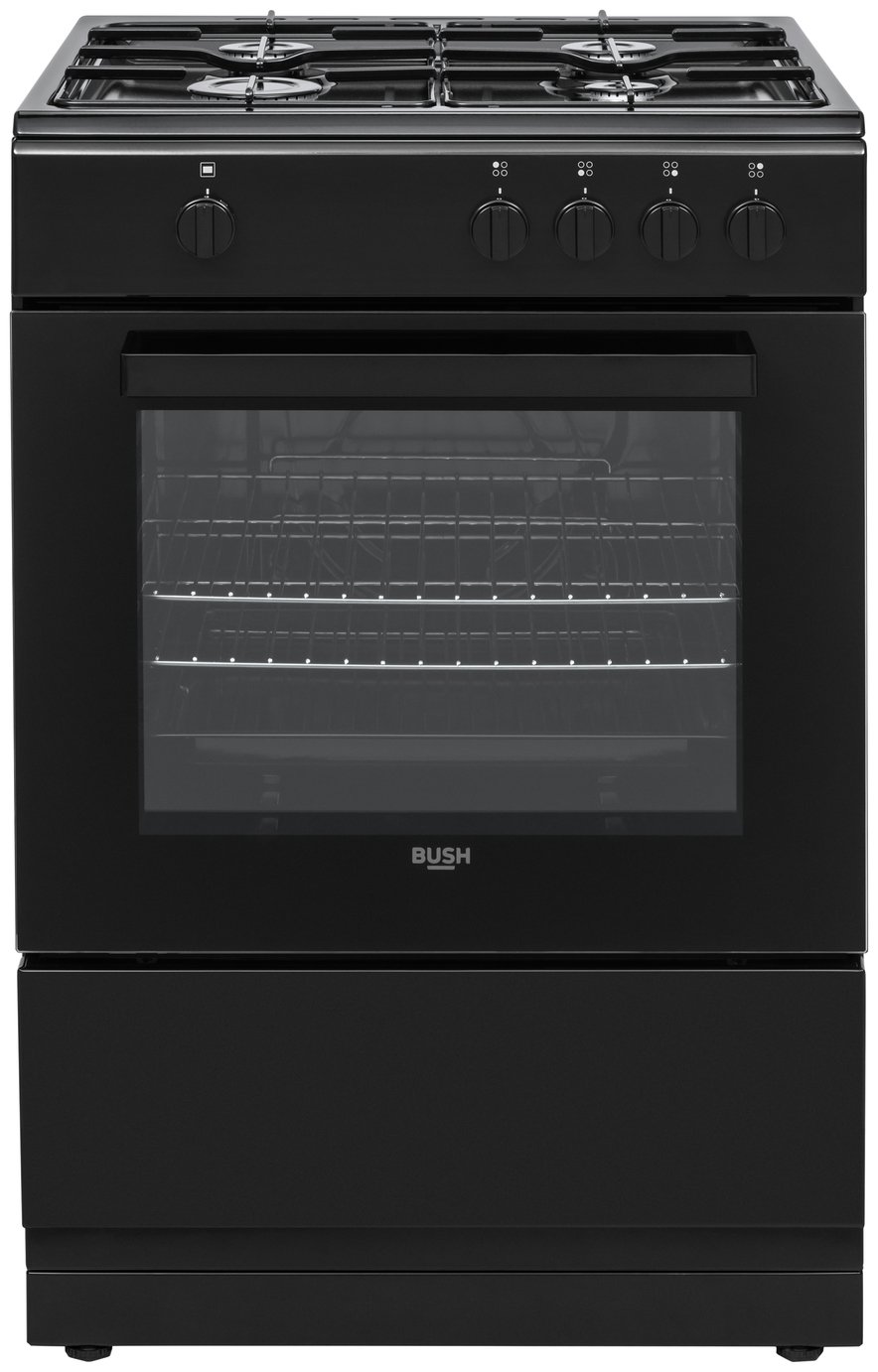 Bush BGC60SBX 60cm Single Gas Cooker - Black