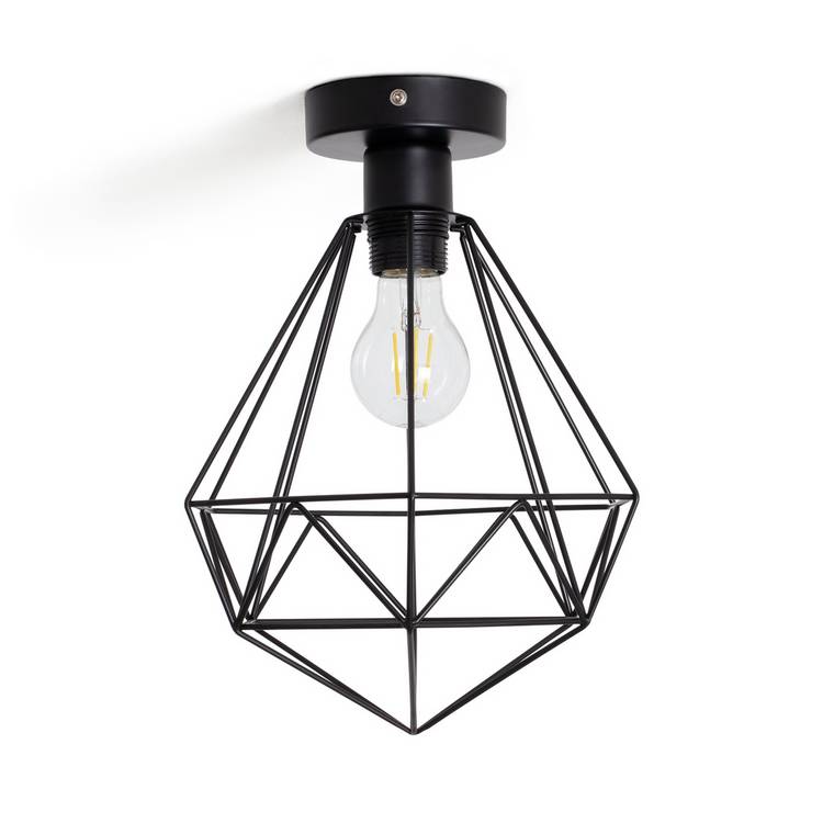 Argos Home Kanso Flush to Ceiling Light - Matt Black 0