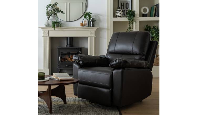 Argos black outlet recliner chair