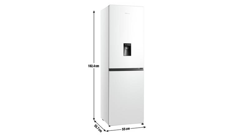 Hisense fridge freezer deals white