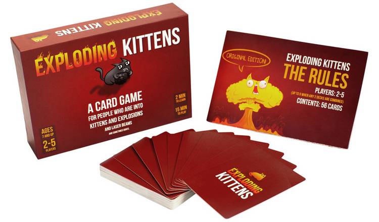 Buy Exploding Kittens Original Edition Game | Trading cards and card games  | Argos