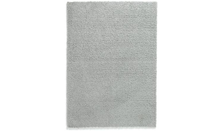 Habitat Cosy Dove Grey Shaggy Rug - 150x80cm