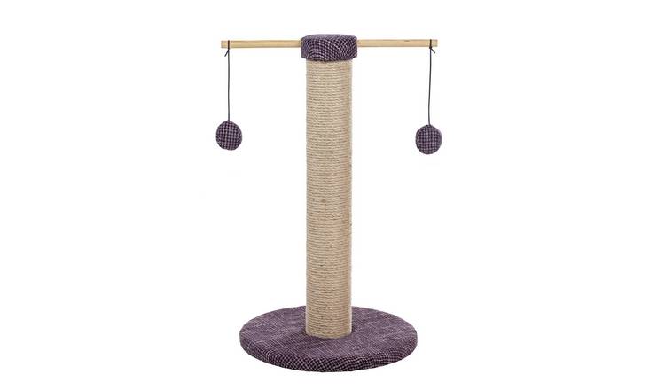Cat Scratcher with Rotating Toys