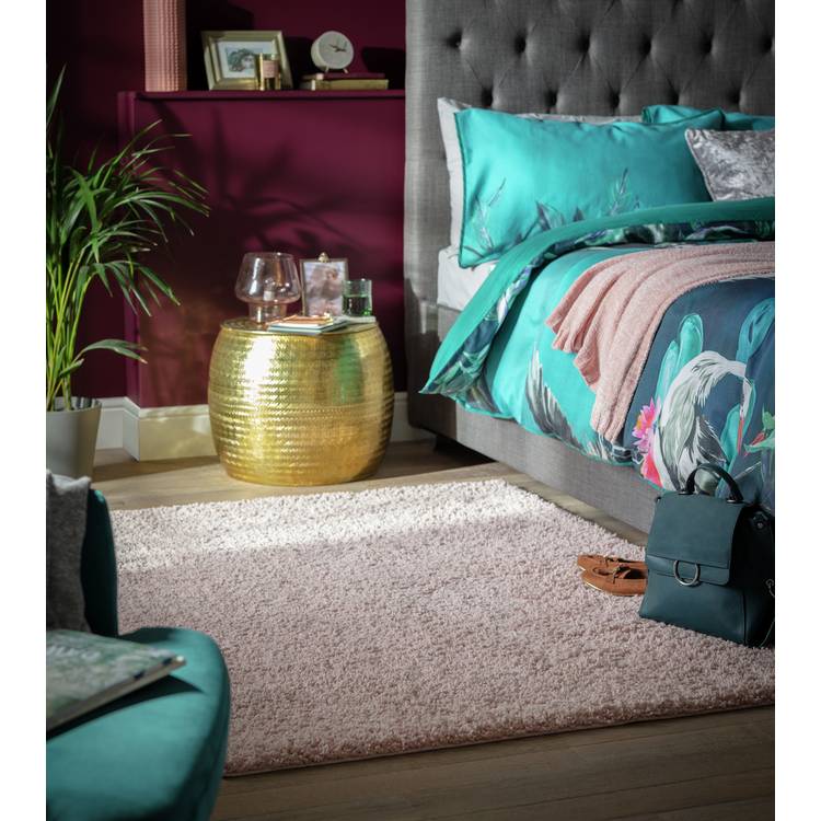 Habitat Cosy Blush Shaggy Rug - 170x120cm 0