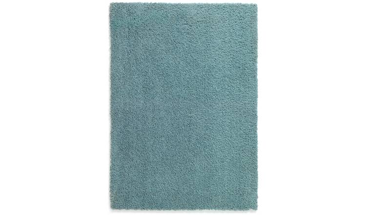 Habitat Cosy Blue Shaggy Rug - 230x160cm