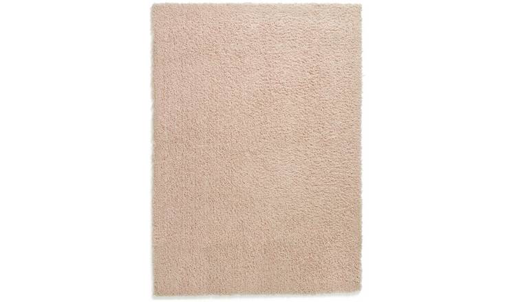 Buy Habitat Recycled Cosy Plain Shaggy Rug 160x230cm Pink Rugs