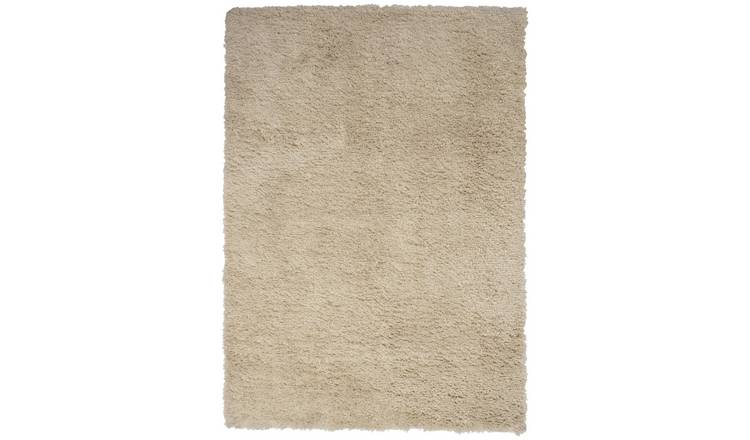 Ivory on sale shag rug