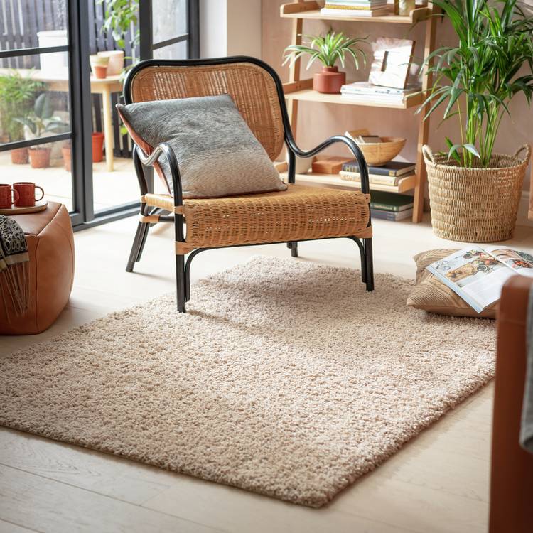 Habitat Cosy Natural Shaggy Rug - 230x160cm 0