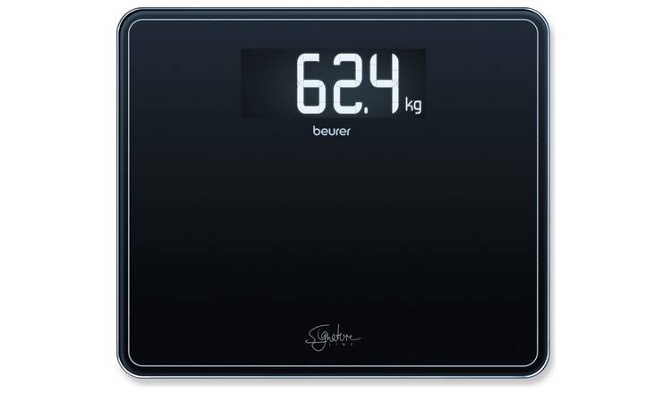 Buy Beurer XL Digital Bathroom Scale Black Bathroom scales Argos