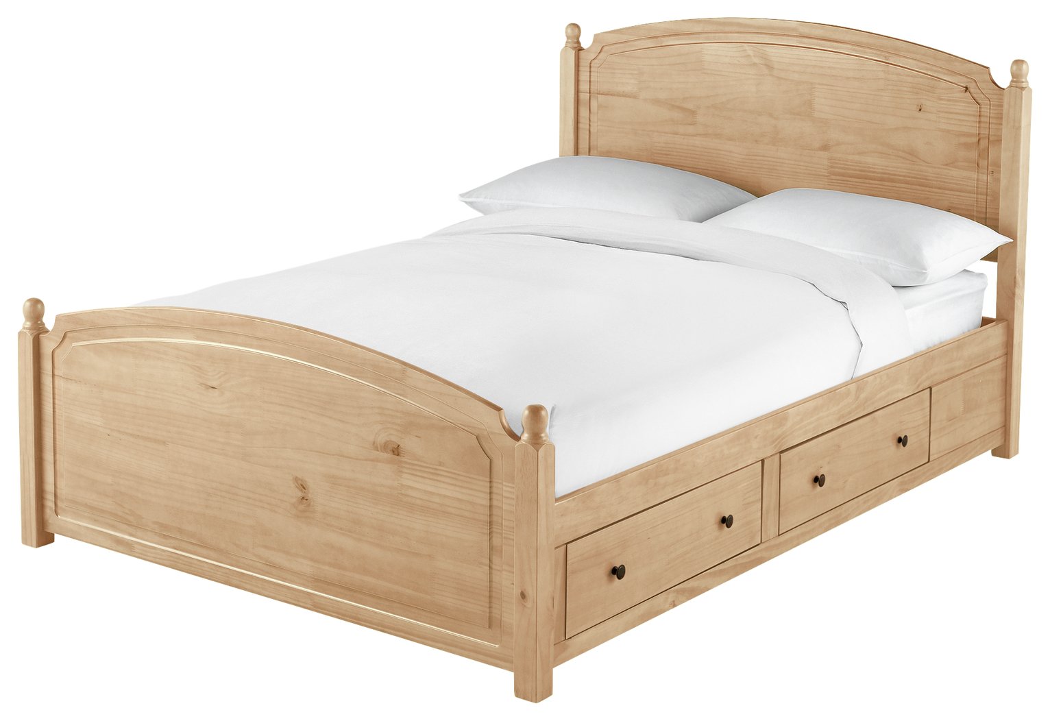 Argos Home Emberton Double Wooden Bed Frame - Pine