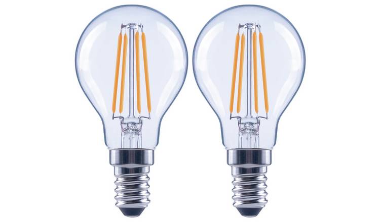 Buy Argos Home 4W LED SES Globe Light Bulb - 2 Pack | Light bulbs | Argos