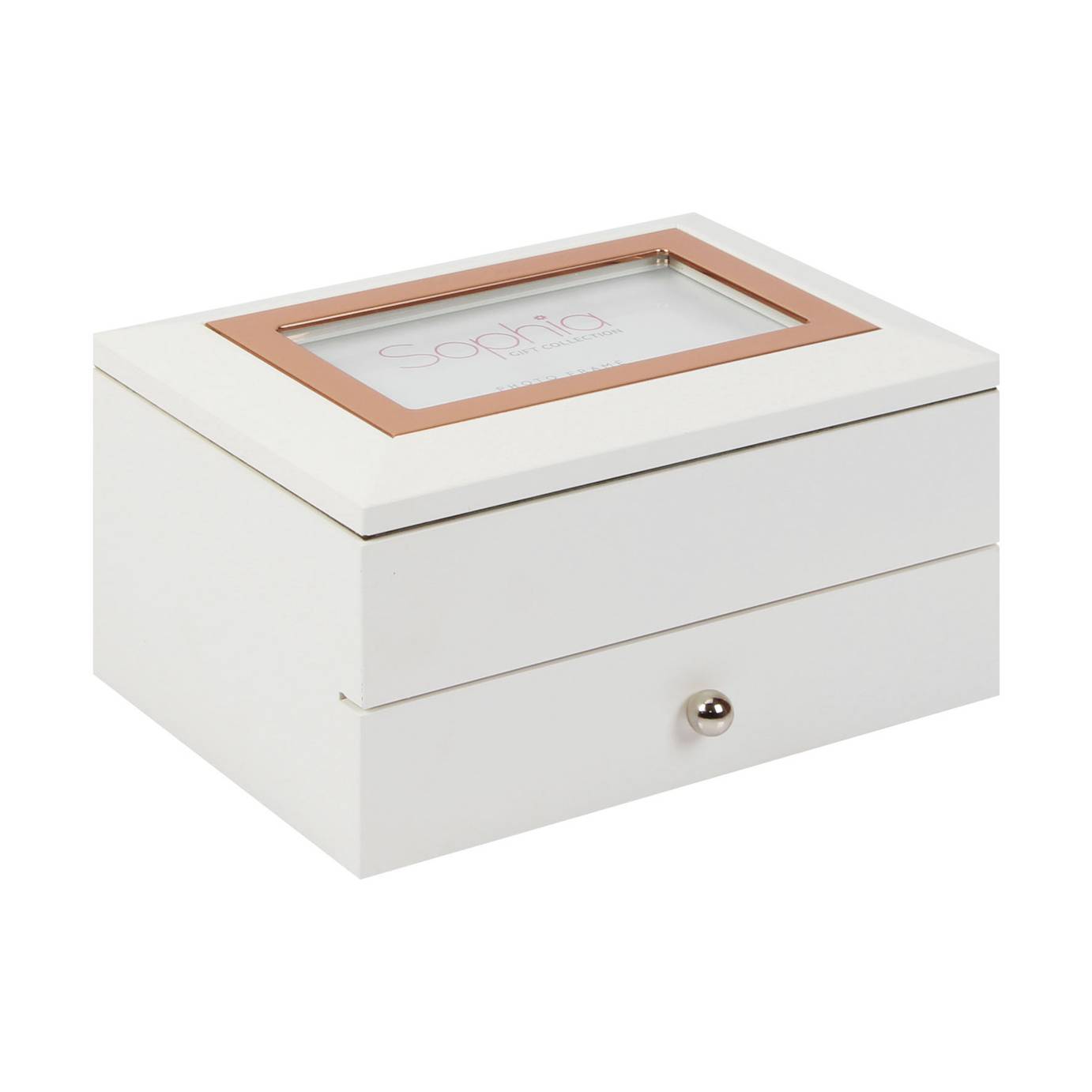 Buy Sophia Wooden Jewellery Box With Photo Frame Lid  Jewellery boxes 