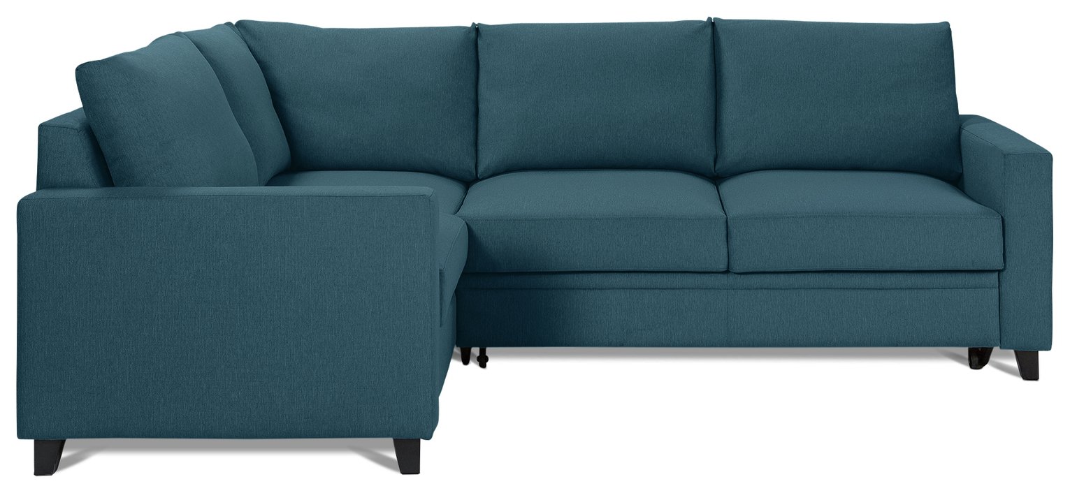 Habitat Seattle Left Corner Fabric Sofa Bed - Blue