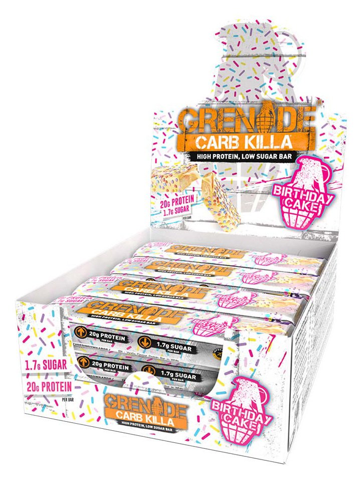 Grenade Birthday Cake Carb Killa Bars x 12